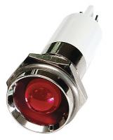 24M124 Protrude Indicator Light, Red, 110VAC