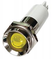 24M125 Protrude Indicator Light, Yellow, 110VAC