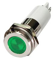 24M134 Flat Indicator Light, Green, 24VDC