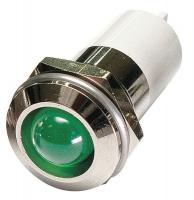 24M144 Round Indicator Light, Green, 3VDC