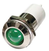 24M153 Round Indicator Light, Green, 110VAC