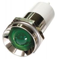 24M156 Protrude Indicator Light, Green, 12VDC