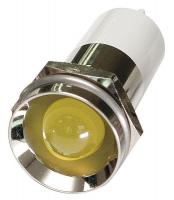 24M158 Protrude Indicator Light, Yellow, 24VDC