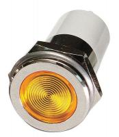 24M169 Flat Indicator Light, Yellow, 24VDC