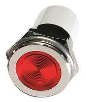 24M173 Flat Indicator Light, Red, 110VAC