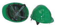 24M953 Hard Hat, FrtBrim, Slotted, 4Pinlock, Grn