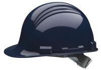 24M954 Hard Hat, FrtBrim, Slotted, 4Pinlock, Navy