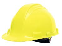 24M957 Hard Hat, FrtBrim, Slotted, 4Ratchet, Ylw