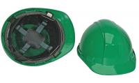 24M973 Hard Hat, FrtBrim, Slotted, 4Pinlock, Dk Grn