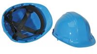 24M974 Hard Hat, FrtBrim, Slotted, 4Pinlock, Blue