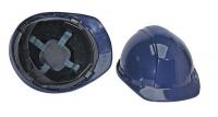 24M975 Hard Hat, FrtBrim, Slotted, 4Pinlock, Navy