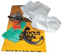 24N334 Biohazard Spill Kit, Zip Bag, Clear