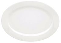 24T413 Oval Platter, White, PK 12