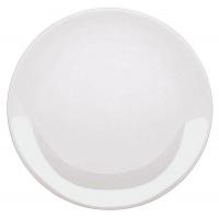 24T488 Coupe Plate, 11 In, White, PK 12