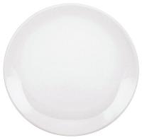 24T491 Coupe Plate, 9-1/2 In, White, PK 12