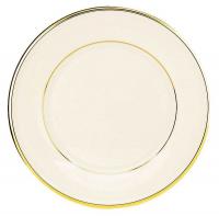 24T542 Salad Plate, 8 In, Ivory/Gold, PK 12
