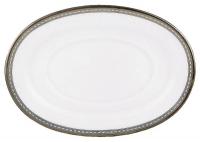 24T573 Sauce Boat Stand, White/Silver, PK 12