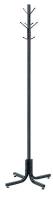 24T906 Coat Rack, Steel, Black, 70 In.