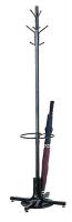 24T907 Coat Rack w/Umbrella Stand, Black