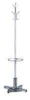 24T908 Coat Rack w/Umbrella Stand, Chrome