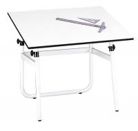 24T940 Table Base, Steel, White, 27-1/2 In.