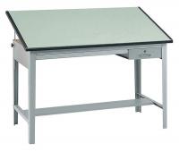 24T941 Table Base, Steel, Gray, 30-1/2 In.