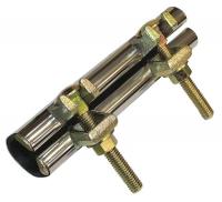 24T961 Repair Clamp, Two Bolt, 3 In, 304 SS