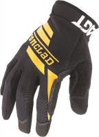 24U150 Mechanics Gloves, Light Duty, M, Black, PR