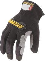24U155 Mechanics Gloves, Utility, M, Black, PR