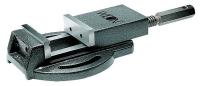 24W058 Drill Press Vise, 1-1/4 Deep, 4 in Open