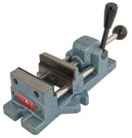 24W070 Drill Press Vise, 1-1/4 Deep, 3 in Open