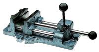 24W071 DrillPress Vise, 1-5/16 D, 4-11/16 in Open