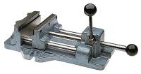 24W072 DrillPress Vise, 1-13/16 D, 6-3/16 in Open