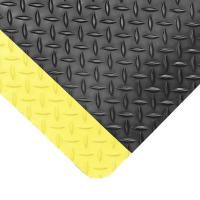24W680 Floor Mat, Runner, Black/Yellow, 30x3 ft.