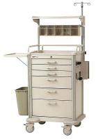 24X119 Anesthesia Cart, Lt Taupe, H 44xW34 1/4