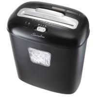 24Y121 Paper Shredder, Cross-Cut, 5 gal., Blk/Slv