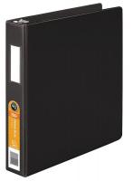 24Y182 Binder, D-Ring, Black, 1-1/2 In.