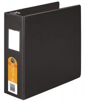 24Y186 Binder, D-Ring, Black, 3 In.
