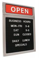 24Y214 Upscale Business Hours Sign