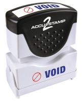 24Y237 ACCU-STAMP 2 Shutter VOID 2 Color