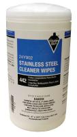 24Y902 Stainless Steel Cleaner Wipes, Pk 75