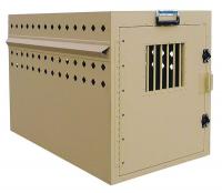 24Z171 XL Stationary Dog Crate, 40x23x28H, Alum