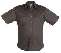 24Z267 Short Sleeve Shirt, Blk, Ctn/PET Blend, L