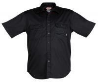 24Z272 Short Sleeve Shirt, Navy, Cotton Blend, XL