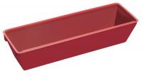 24Z433 Drywall Mud Pan, 12-1/2 In, Plastic, Red