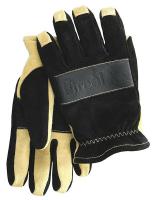 25D397 Firefighting Gloves, Black/Tan, S, PR