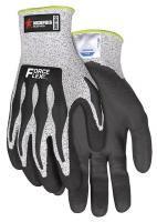 25D579 Cut Resistant Glove, L, S-n-P/Black, Pr