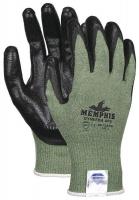 25D587 Cut Resistant Glove, XXL, Green/Black, Pr