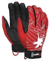 25D614 Multi-Task Glove, L, Black/Red, Pr