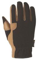25D657 Leather Palm Gloves, Cowhide, Women&#39;s, L, Pr